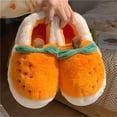 thumbnail image 3 of lnmuld Kids Slippers Girls Winter Slippers Soft Sole Non Indoor Cozy Home Comfort Cute Orange Design Warm Slippers for Teen Girls Slippers for Kids Size:, 3 of 7