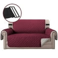 thumbnail image 6 of TOPCHANCES Waterproof Sofa Cover, Reversible Quilted Couch Cover Non Slip Furniture Protector Slipcover for Pets (Loveseat Cover, Burgundy), 6 of 12