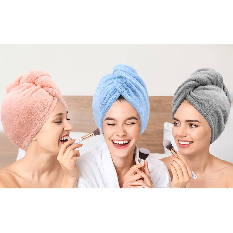 3 Pack Microfiber Hair Towel Wrap Laicky Super Absorbent  display picture 1