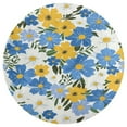 thumbnail image 3 of Floral Colorful Flower Round Rugs -Washable Non-Slip Small Round Area Rug Throw Soft Circle Rugs for Bedroom, Modern Print Indoor Carpet for Entryway Sofa Living Room, 3 of 6
