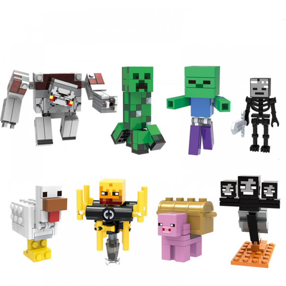 8 Pieces Of My World Game Toys, Mini Blocks, Boys And Girls Birthday Gifts, 6 Years Old And Above-SinKeeU