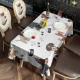 thumbnail image 2 of Cute Dogs Rectangle Tablecloth 60"x102",Waterproof Polyester Rectangle Table Cloth, Wipeable Spillproof Polyester Tablecloth for Dining, Camping, Indoor and Outdoor, 2 of 6