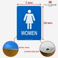 thumbnail image 5 of TRADESAFE Womens Restroom Sign, Women Restroom Symbol, 7” x 10”, 40 Mil Aluminum Bathroom Door Signs, 5 of 6