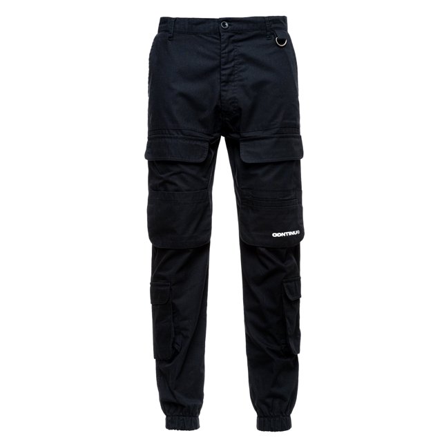 Hype - Pantalón Multibolsillos Continu8 para Adultos Unisex (Negro)