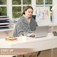 thumbnail image 6 of MECOTOP Electric Throw Blanket 50" x 60", Fast Heating Blanket with 6 Heating Levels, Thick Tufted Sherpa Blanket, Machine Washable Gray, 6 of 8