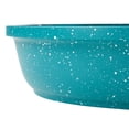 thumbnail image 3 of The Pioneer Woman Prairie Signature Cast Aluminum 10" Fry Pan, Teal Speckle, 3 of 6