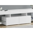 thumbnail image 2 of Miekor Furniture Tv Stand, 63 Inch, Console, Media Entertainment Center, Storage Cabinet, Living Room, Bedroom, Glossy White Laminate, Contemporary, Modern 9331, 2 of 12