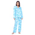 thumbnail image 2 of Casual Nights Women's Long Sleeve Rayon Button Down Pajama Set, 2 of 4