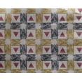 thumbnail image 4 of oneOone Georgette Viscose Tissu à Carreaux & Triangle Imprimé Ikat Tissu BTY 42 Pouces de Large, 4 of 4