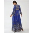 thumbnail image 5 of Printed Long Sleeve Viscose Maxi Dress, 5 of 6