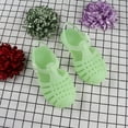 thumbnail image 3 of 4 Years Jelly Sandal Ballet Flat for Little Girls, Toddler Shoes Baby Boys Girls Cute Candy Colors Hollow Out Non-slip Soft Sole Beach Roman Sandals Green, 3 of 6