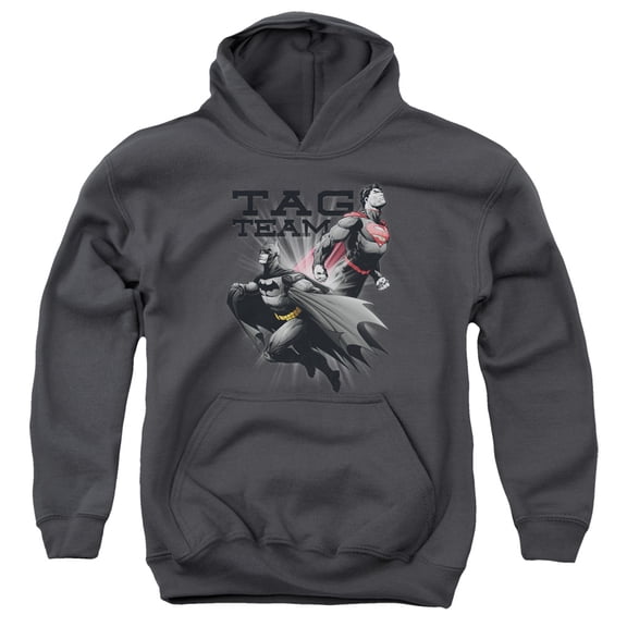 Jla - Tag Team - Youth Hooded Sweatshirt - Large