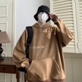 thumbnail image 5 of Hong Kong Style - Hooded Casual Men'S Sweatshirt Spring And Autumn Tops Trendy Brand Khaki L, 5 of 6