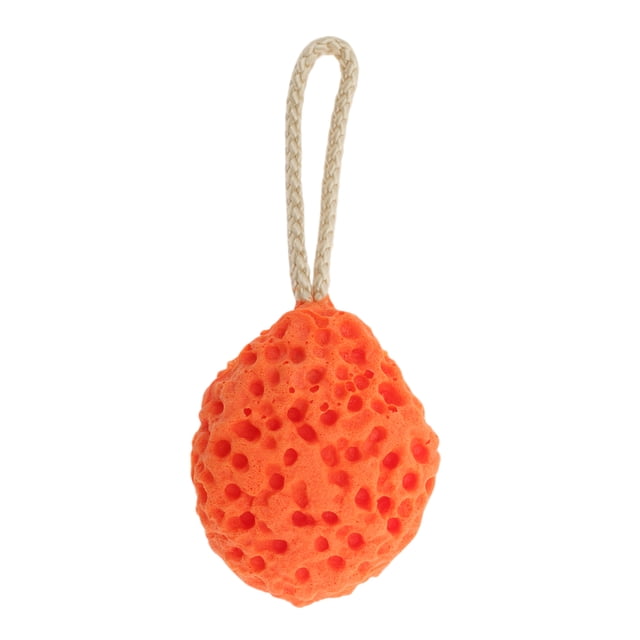 Esponja de baño de loofah con panal de 1 pieza para el baño de Unique Bargains Naranja