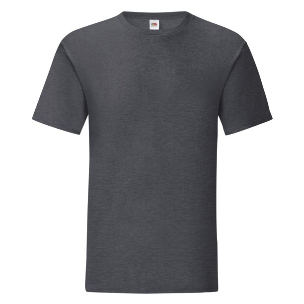 Fruit Of The Loom - Camiseta emblemática de la marca para hombre caballero (Jaspeado Oscuro)