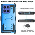 thumbnail image 4 of Takfox Moto G Stylus 5G 2025 Case, for Motorola G Stylus 2025 5G Belt Clip Holster Phone Case [Built-in Screen Protector] Kickstand Full-Body Military Grade Protective Shockproof Cover-Blue, 4 of 7