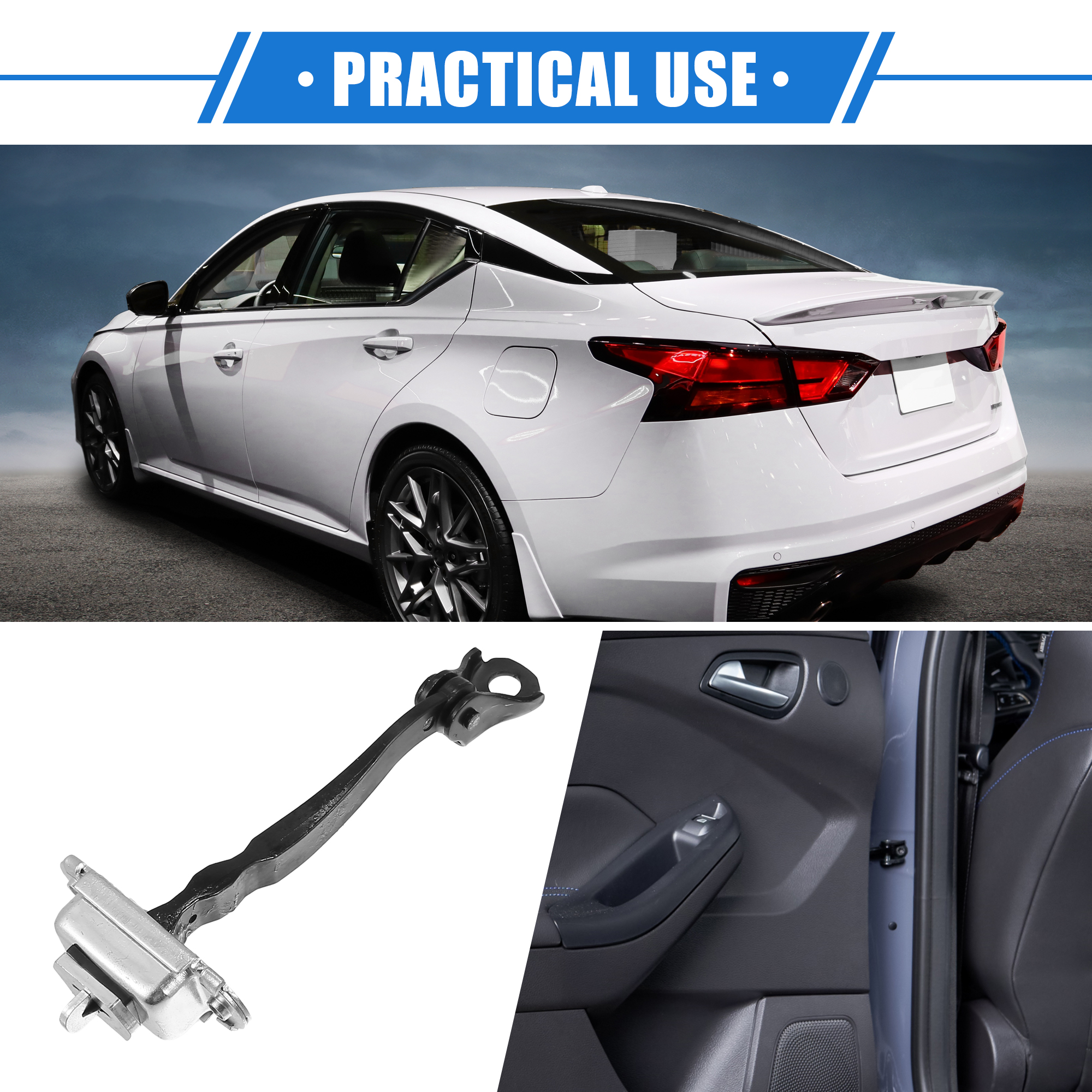 2 Pcs Door Check Stop Strap No.80430ZX60A/80430JA000/80430ZN51A for Nissan Altima 2007-2012 Front