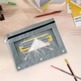 thumbnail image 6 of Luoshdecor Pencil Pouch for 3 Ring Binder,Zipper 3 Ring Binder Pencil Pouch with Clear Window Large Capacity Pen Holder Case Class Office Organizers, 6 of 6