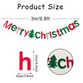 thumbnail image 2 of Banner de Navidad JSDJ, guirnalda de fieltro con forma de árbol de Navidad, 2 of 7