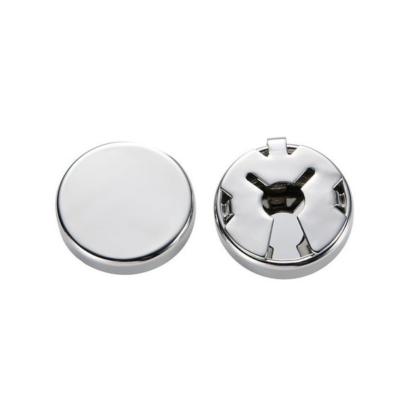 Aellinatey 1 Pair Brass Round Cuff Button Cover Cuff Links for Men's Wedding Formal Shirt