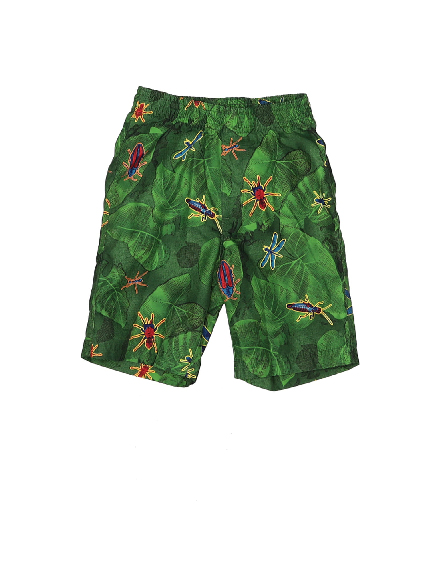 Boys Board Shorts Frogs On Leaves Green Quick Dry Swim Surf Trunks