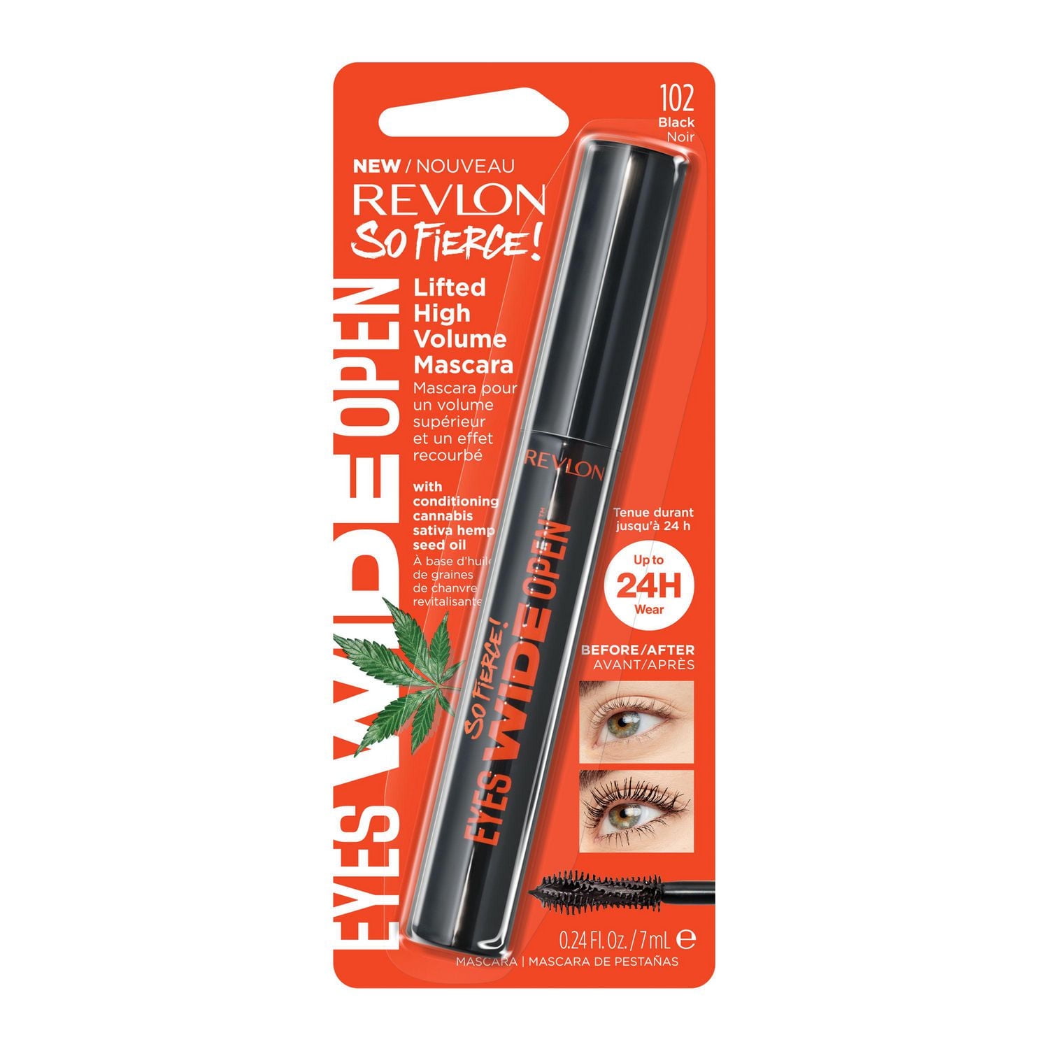 Revlon So Fierce! Eyes Wide Open, Extreme Volume Longwear Mascara, 24hr Wear