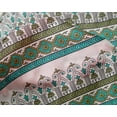 thumbnail image 4 of oneOone Silk Tabby Fabric Geometric & Floral Block Printed Craft Fabric BTY 42 Inch Wide, 4 of 4