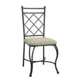 thumbnail image 4 of Pemberly Row Transitional Glass Top Metal 5 Piece Dinette in Black, 4 of 9