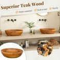 thumbnail image 6 of Costway 16" x 16" Vessel Sink Teak Wood Washbasin with Drainage Hole & Smooth Finish, 6 of 10