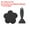 Black, variant on Uxcell Non Slip Bathtub Stickers, Anti Slip Shower Stickers with Scraper Bathroom Floor Decals Flower Shape Blue