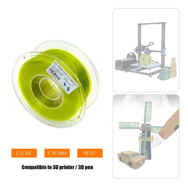 Consommables D'Imprimante 3D, Filament D'Impression de Haute Pureté 1.75Mm  Haute Translucide 1KG FDM