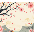thumbnail image 4 of Cherry Blossom Themed Background Banner Party Decorations Spring Festival Event Photo Booth Backdrop Festival Celebrations Decorative Props, 4 of 4