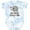 Tie Dye Blue, variant on Inktastic My Papou Loves Me Boys or Girls Baby Bodysuit