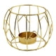 thumbnail image 1 of Candelabro de vela de hierro hueco, velas votivas decorativas, centro , formas geométricas, portavelas para patio, sala de estar, porche, hogar, 1 of 7