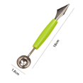 thumbnail image 3 of Kitchen 3pcs Watermelon Fruit Ball Dug Spoon Carving Cutter Multifunctions Stainless Steel Scoop Cutting Tools, 3 of 9
