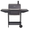 thumbnail image 5 of vidaXL BBQ Charcoal Smoker with Bottom Shelf Black, 5 of 6