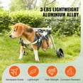 thumbnail image 5 of KFFKFF Pet Mobility Cart for Rear Legs, Lightweight & Customizable Support for Rehabilitating, Assisting Dogs with Hind Leg Challenges, Injuries, or Weakness (Small), 5 of 9