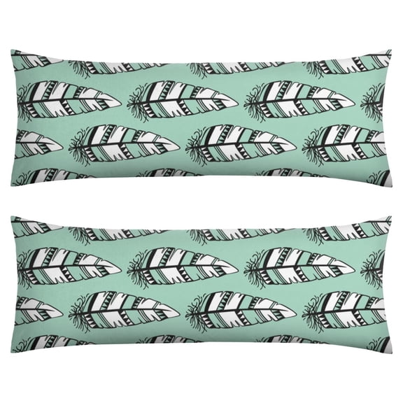 Abstract Body Pillow Cover 20x54 - Long Pillow Case with Invisible Zipper - Soft & Breathable Full Body Pillow Protector - Machine Washable Bohemian Style Pillowcase