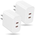 thumbnail image 1 of Bloque de carga Susnwere de 40 W con doble puerto USB-C para ordenador portátil y teléfono, 1 of 7