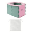 thumbnail image 1 of Inodoro de coche ligero con bolsas de repuesto Inodoro plegable portátil para exteriores Rosado Zulema Inodoro portátil plegable, 1 of 4
