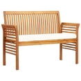 thumbnail image 5 of vidaXL 3 Piece Outdoor Dining Set with Cushions Solid Wood Acacia, 5 of 5