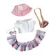 thumbnail image 1 of Ropa para muñecas de 15 cm, vestido para muñecas, ropa suave con pajarita, accesorios para muñecas de peluche JK Conjunto y sombrero, 1 of 8