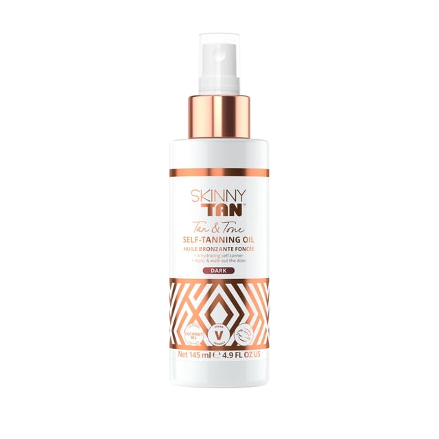 Aceite autobronceador en aerosol Skinny Tan Tan and Tone 145 ml