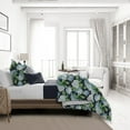 thumbnail image 4 of 6ix Tailors Midnight Garden Navy Comforter and Pillow Sham(s) Set King - Cal King, 4 of 5