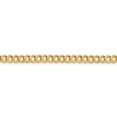 thumbnail image 5 of Auriga Fine Jewelry 14K Yellow Gold 4.7mm Lightweight Flat Cuban Chain Bracelet 7 inch for Women, 5 of 6