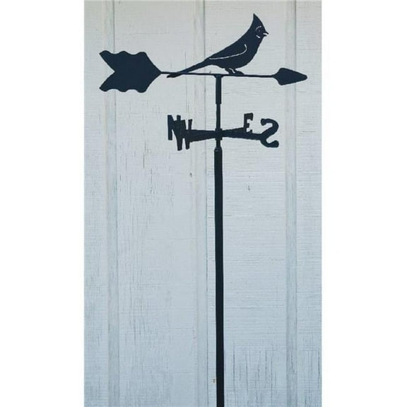 The Lazy Scroll Cardinal Garden Mount Weathervane