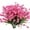Hot Pink, variant on Artificial Outdoor Flowers 8 Bundles Fake Greenery Shrubs for Garden Porch Decoration No Maintenance Uv Resistant Plastic Plants for Home Outdoor Scene Lifelike Green Foliage Bushes Set Of 8