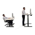 thumbnail image 2 of Autonomous SmartDesk - Height-Adjustable Standing Desk - Dual Motor - Black Frame - Walnut Classic Table Top size 53" x 30", 2 of 5