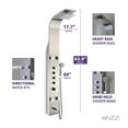 thumbnail image 6 of ANZZI Echo Thermostatic Shower Panel Tower System with Spray Wand for Spa Shower in Stainless Steel, 6 of 10