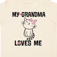 thumbnail image 4 of Inktastic My Grandma Loves Me Girls Kitty Girls Toddler T-Shirt, 4 of 5